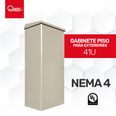 Gabinete para Exteriores de 41U Montaje en Piso
