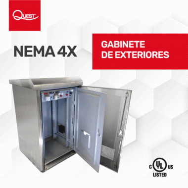 Gabinete de Exteriores para Telecomunicaciones de 23U - INOX